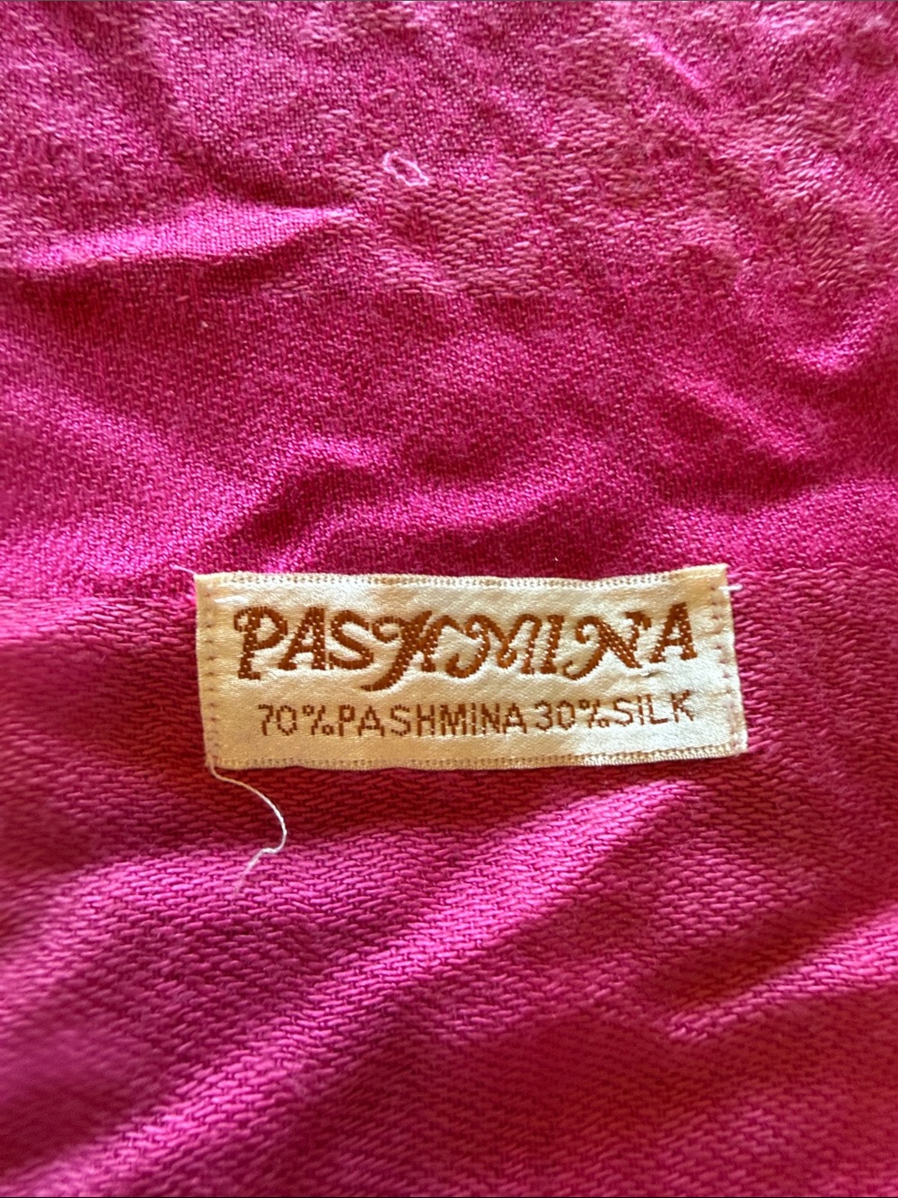 pashmina Bright Magenta Pashmina-Silk Scarf
